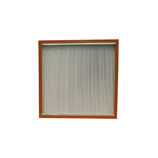 High efficiency filter with partition