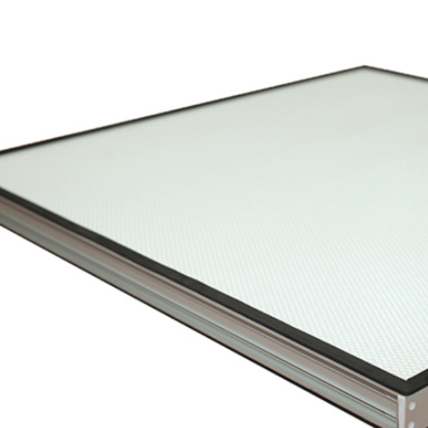 High efficiency filter without partition