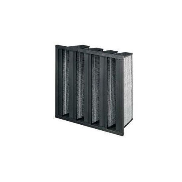V type combination close folded activated carbon filter